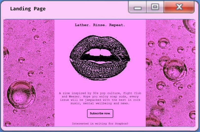 zine
          landing page project picture